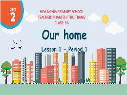 Bài giảng Tiếng Anh 5 (Global success) - Unit