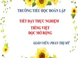 Bài giảng Tiếng Việt 5 (Đọc mở rộng) Kết nối 