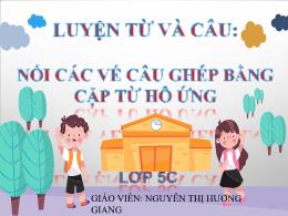 Bài giảng Tiếng Việt 5 (Luyện từ và câu) - Bà