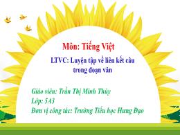 Bài giảng Tiếng Việt 5 (Luyện từ và câu) Kết 