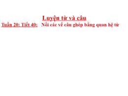 Bài giảng Tiếng Việt 5 (Luyện từ và câu) - Tu