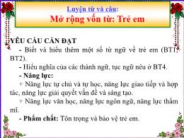 Bài giảng Tiếng Việt 5 (Luyện từ và câu) - Tu