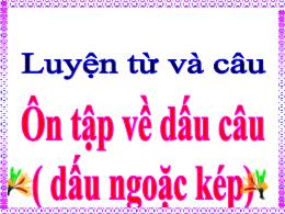 Bài giảng Tiếng Việt 5 (Luyện từ và câu) - Tu