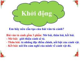 Bài giảng Tiếng Việt 5 (Tập làm văn) - Bài: C