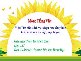 Bài giảng Tiếng Việt 5 (Tập làm văn) Kết nối 
