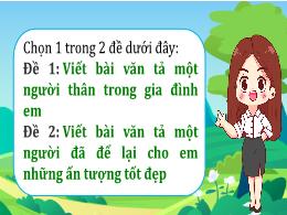 Bài giảng Tiếng Việt 5 (Tập làm văn) Kết nối 