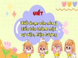 Bài giảng Tiếng Việt 5 (Viết) Kết nối tri thứ