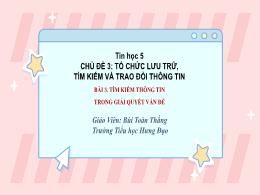 Bài giảng Tin học 5 (Kết nối tri thức) - Bài 