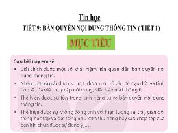 Bài giảng Tin học 5 (Kết nối tri thức) - Bài 