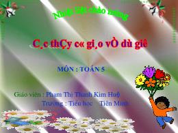 Bài giảng Toán 5 - Bài: Tổng nhiều số thập ph