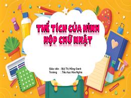 Bài giảng Toán 5 (Kết nối tri thức) - Bài 52: