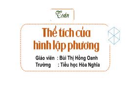 Bài giảng Toán 5 (Kết nối tri thức) - Bài 53: