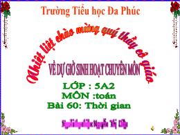 Bài giảng Toán 5 (Kết nối tri thức) - Bài 60: