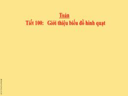 Bài giảng Toán 5 - Tiết 100: Giới thiệu biểu