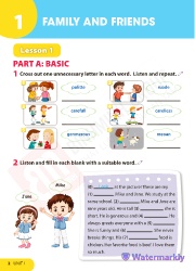 Bài tập Tiếng Anh 5 - Unit 1: Family and frie