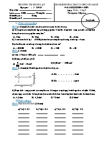 Đề kiểm tra chất lượng giữa kì II Toán 5 - Nă