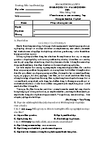 Đề kiểm tra giữa học kỳ II Tiếng Việt 5 - Năm