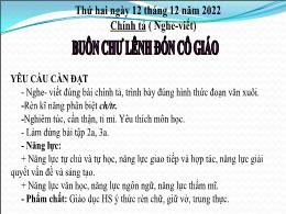 Bài giảng Chính tả 5 (Nghe - Viết) - Bài: Buô