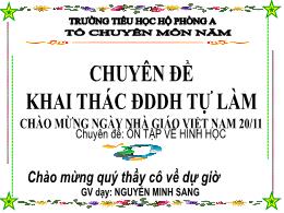 Bài giảng Toán 5 - Chủ đề: Ôn tập về Hình học