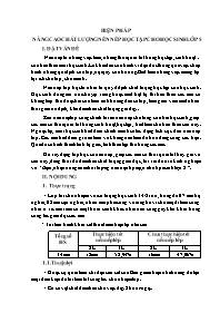 Biện pháp Nâng cao chất lượng nền nếp học tập