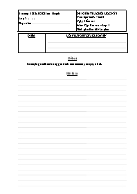 Đề kiểm tra cuối học kì I Tập làm văn 5 - Năm