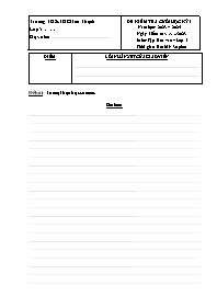 Đề kiểm tra cuối học kì I Tập làm văn 5 - Năm