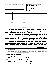 Đề kiểm tra cuối học kì I Tiếng Việt Lớp 5 - 