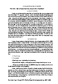 Đề tài Một số biện pháp trong công tác chủ nh