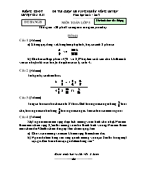 Đề thi chọn HS năng khiếu Toán 5 - Đề Bảng B 
