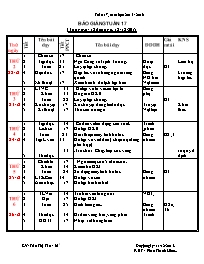 Giáo án các môn Lớp 5 - Tuần 17 - Năm học 201