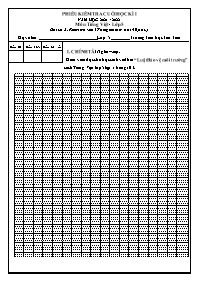 Đề kiểm tra cuối học kì I Tiếng Việt 5 - Bài 