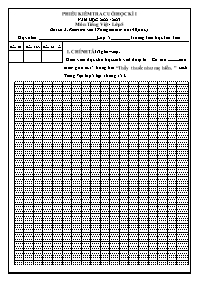 Đề kiểm tra cuối học kì I Tiếng Việt 5 (Viết)