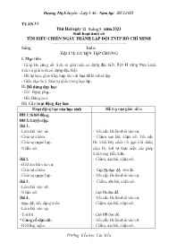 Giáo án các môn Lớp 5 - Tuần 35 - Năm học 202