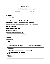 Giáo án Kĩ thuật 5 - Tuần 27-29: Lắp máy bay 