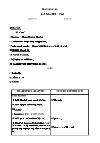 Giáo án Kĩ thuật 5 - Tuần 30-35