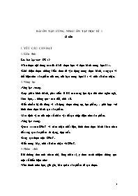 Giáo án Mĩ thuật 5 - Tuần 17: Bài ôn tập Cùng