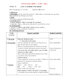 Giáo án Tiếng Anh 3+5 - Tuần 3 - Năm học 2021