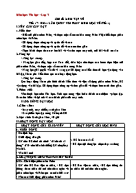 Giáo án Tin học Khối Tiểu học - Tuần 8