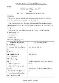 Giáo án Toán + Tiếng Việt 5 - Tuần 1 - Năm họ