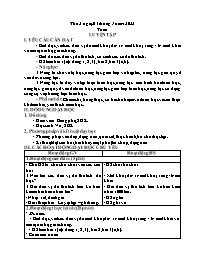 Giáo án Toán + Tiếng Việt 5 - Tuần 16 - Năm h