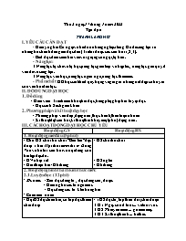 Giáo án Toán + Tiếng Việt 5 - Tuần 18 - Năm h