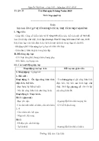 Giáo án Toán + Tiếng Việt 5 - Tuần 33 - Năm h