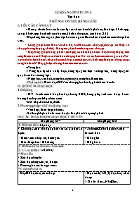 Giáo án Toán + Tiếng Việt 5 - Tuần 4