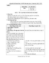 Kế hoạch bài dạy Âm nhạc 5 - Tuần 1+2 - Năm h