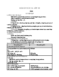 Kế hoạch bài dạy các môn Lớp 5 - Tuần 16