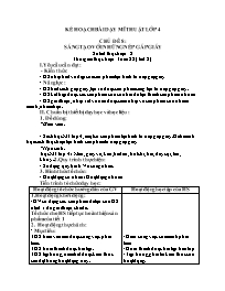 Kế hoạch bài dạy Mĩ thuật 4+5 - Tuần 22