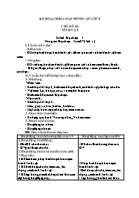 Kế hoạch bài dạy Mĩ thuật 4+5 - Tuần 27